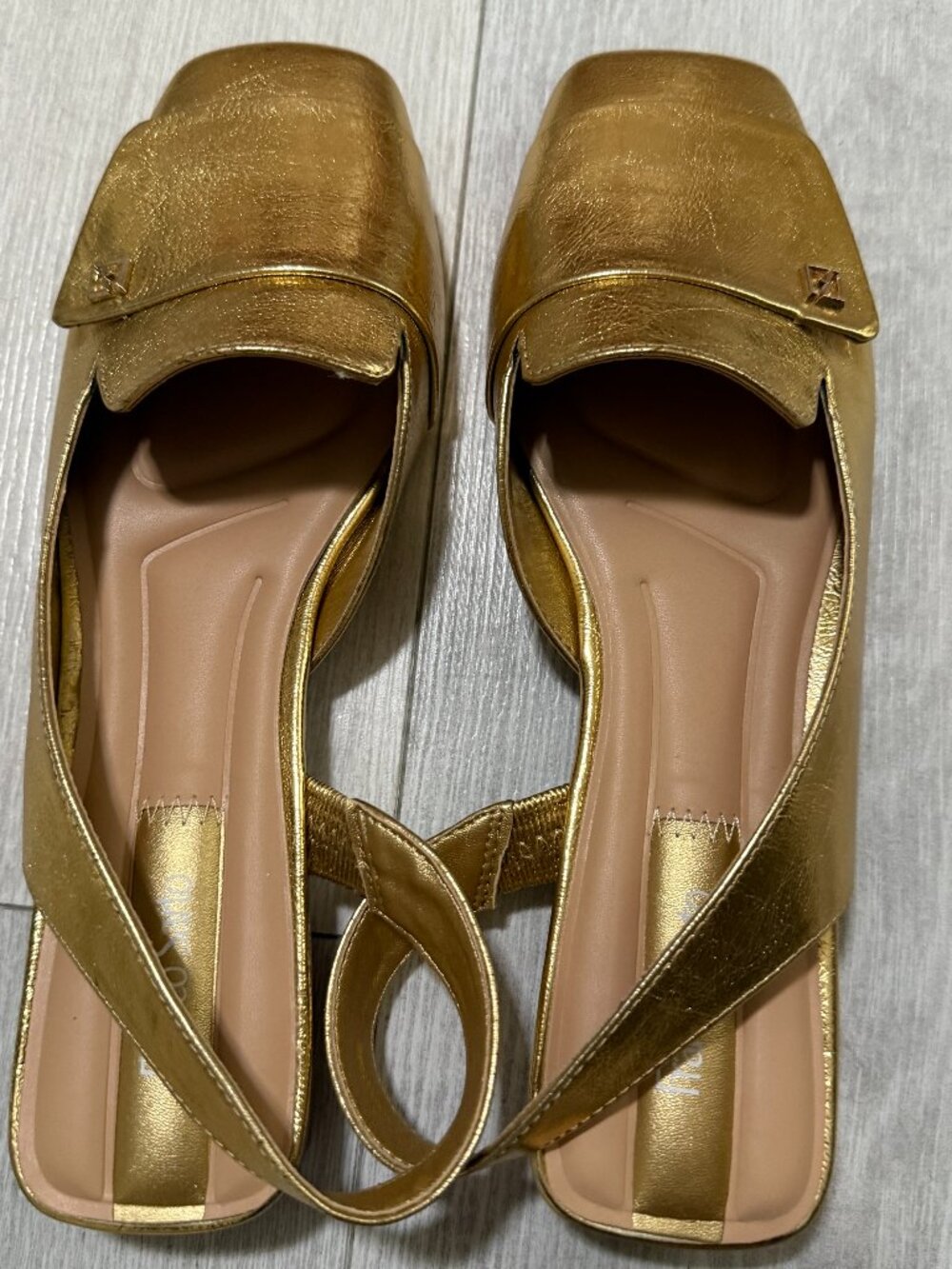 Franco Sarto Gold Sandals